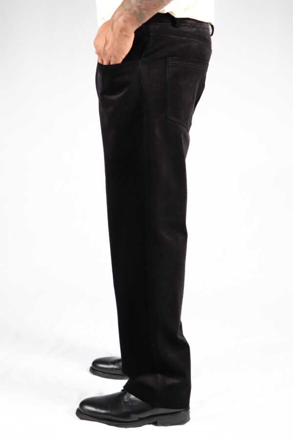 Pantalon Velours Lis Noir – Image 3